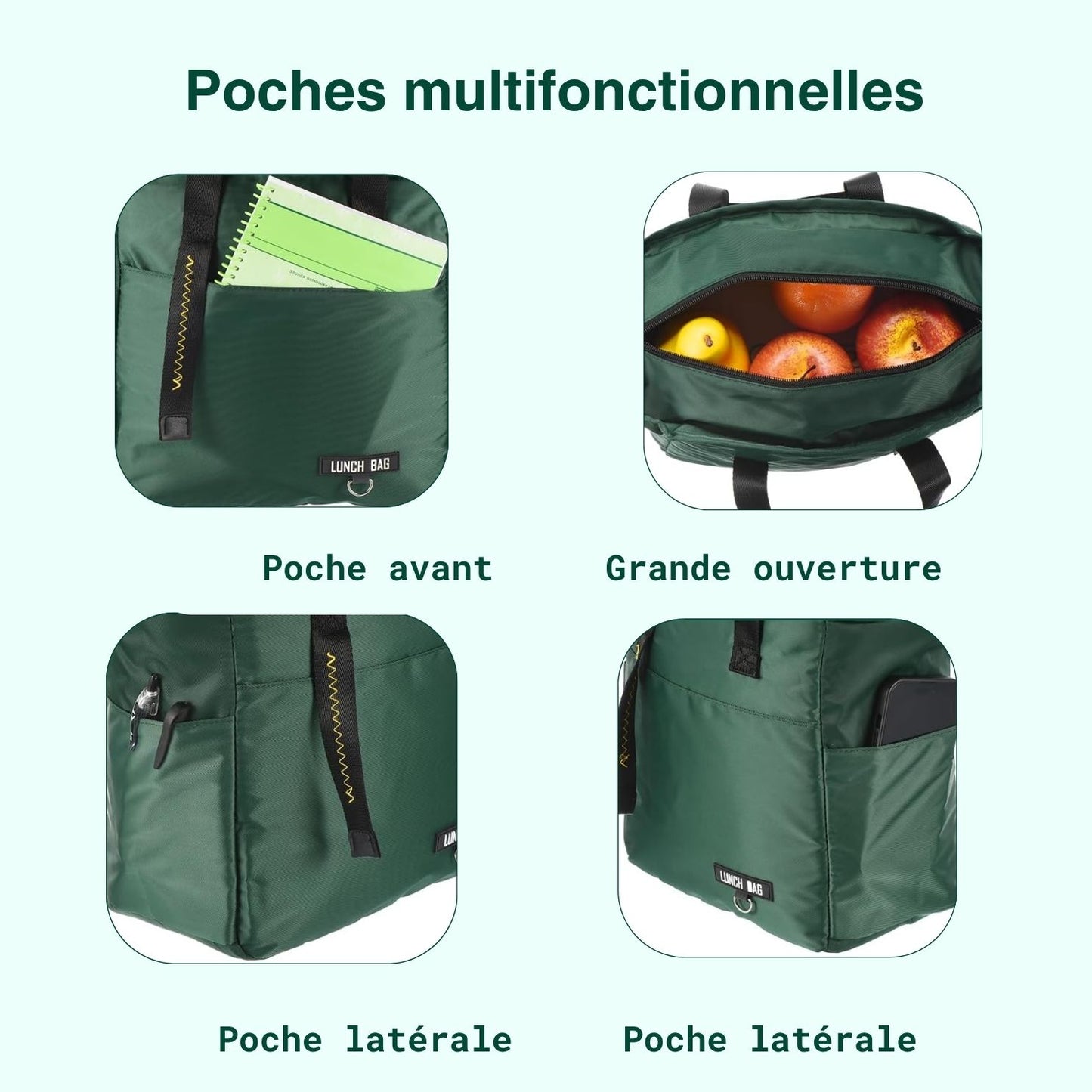 Sac à lunch chic - sac isotherme pour votre repas