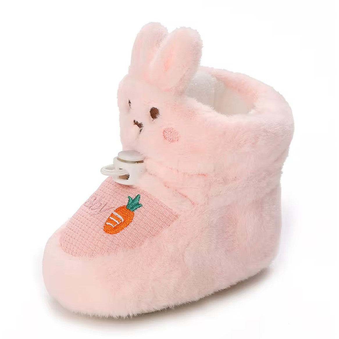 Chaussons bébé en peluche