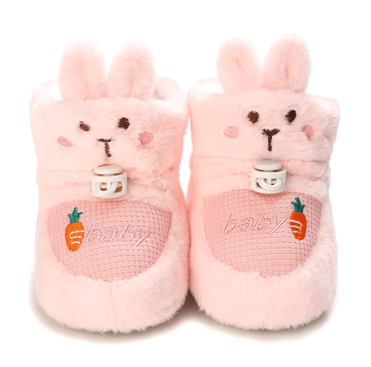 Plush sock-shoes for babies